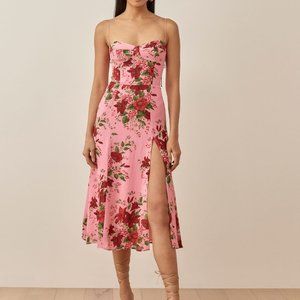 Reformation Petites Juliette Dress valeria pink 2p 2 petite